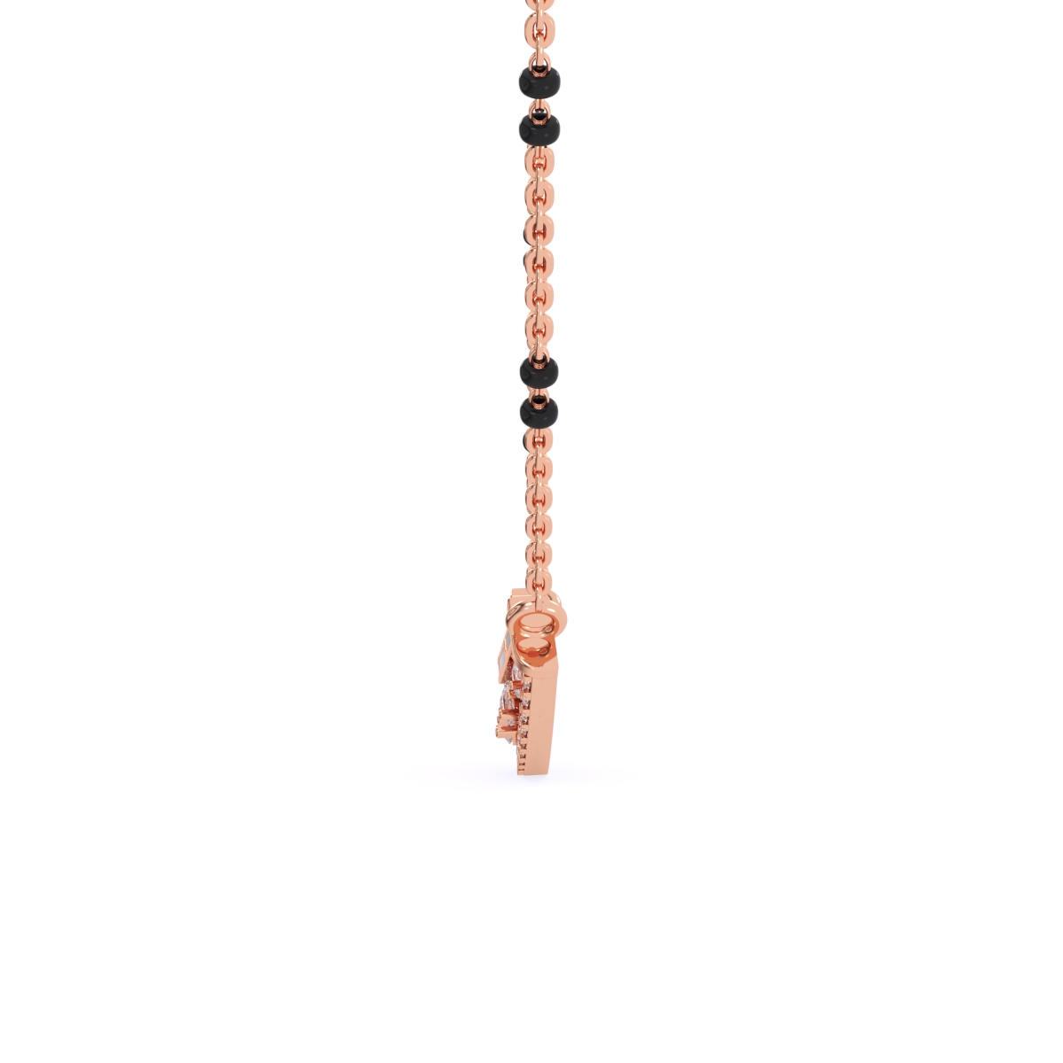 Lavish Pear Shaped Diamond Mangalsutra